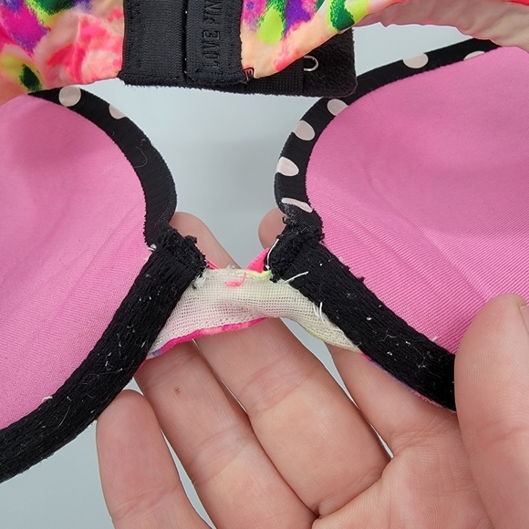 Pink Victoria's Secret Pink Campus Push-up Bra 34A - Picture 3 of 7